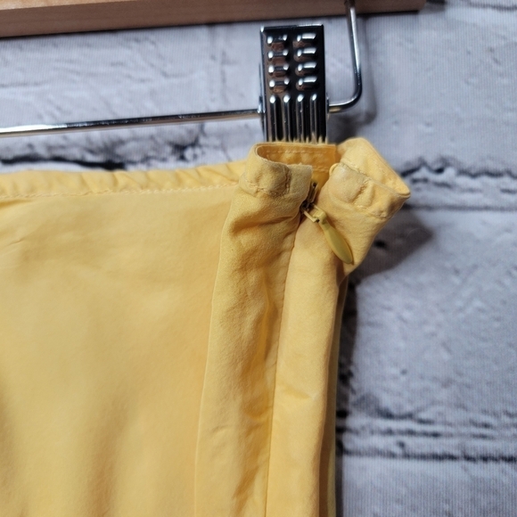 Sincerely Jules for Bandier The Laurel Bias Skirt Silk In Vintage Yellow NWT L - Picture 7 of 10